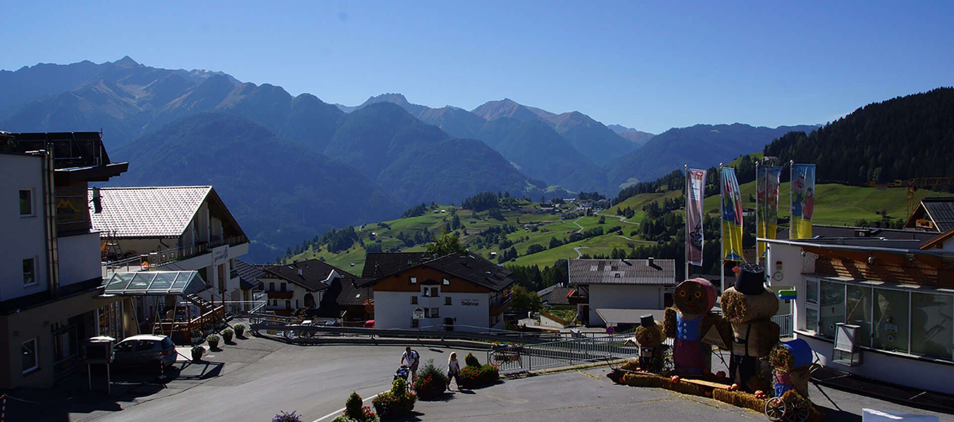 Aussicht vom Sportshop Krismer